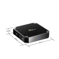 Boîtier TV Android 9.0 X96 Mini, boîte TV intelligente, processeur quadricœur Amlogic S905W, 2 Go de RAM, 16 Go de stockage, Wi-Fi 2,4 G, lecteur multimédia 4K, 1 Go de RAM, 8 Go de stockage, décodeur