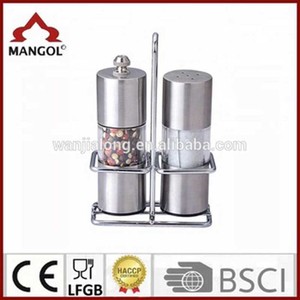 Molinillo de sal y pimienta portátil de metal con forma cilíndrica y tapa metálica para viajes y uso en la cocina Número de pieza Mg730 38 - Product Image 5