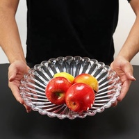 Assiette Ronde Transparente en PC Personnalisée, Durable, Écologique, Non Toxique et Réutilisable pour Mariages, Fêtes et Usage Domestique Contemporain