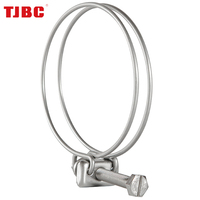 Collier de serrage universel anti-vibration à double fil pour tuyau de jardin