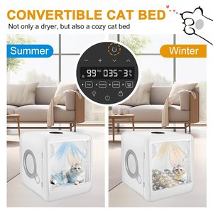 เครื่องเป่าขนสัตว์เลี้ยงแบบ65L เครื่องเป่าแห้งอัตโนมัติสุนัขแมวสัตว์เลี้ยงอัจฉริยะ50dB ในครัวเรือนเงียบ - Product Image 6