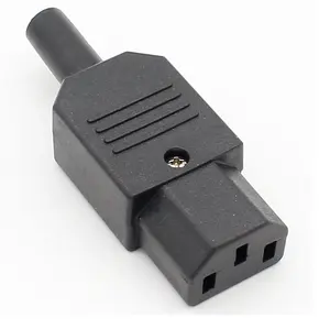 15A 250V 3 Pin IEC rewireable IEC 320 C13 Female plug connector to C14 socket