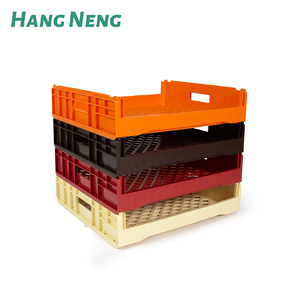 Chất lượng cao 7 # HDPE hộp lưới nhựa 550*485*130mm <span class=keywords><strong>PE</strong></span> lưu trữ Bánh Mì Bánh khay Stackable huyệt lưới Giỏ thực phẩm Thùng - Product Image 3