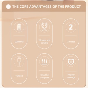 Masseurs de cou portables, masseurs vibrants pour les épaules, produits de massage pour la maison - Product Image 2