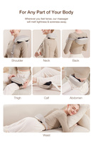 Masseur électrique Shiatsu pour le cou, appareil de massage vibrant électrique pour le dos, avec fonction de pétrissage et de chauffage, rouleau de massage pour les épaules