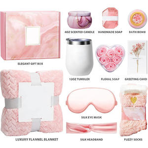 Coffret cadeau personnalisable en rose pour la Saint-Valentin pour <span class=keywords><strong>Amazon</strong></span> Sel de bain transfrontalier Aromathérapie Bougies & Savon Boîte élégante pour le bain - Product Image 2