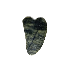 แผ่นขูดหน้าหยกซิ่วหยาน อุปกรณ์นวดหน้า หยกสีเขียว หยกเนฟไรต์ หยกเขียว กัวซาสำหรับใบหน้า - Product Image 1