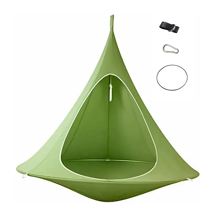 Moderno impermeable Oxford hamaca columpio jardín al aire libre Camping silla colgante hamaca con bien recibido