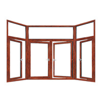 Ventanas Abatibles de Aluminio de Diseño Minimalista de Guangzhou, Aislamiento Térmico, Protección Contra Mosquitos, para Proyectos Hoteleros