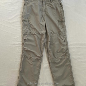 Pantalones de chándal apilados de nailon cortavientos, ropa de calle de fabricantes personalizados, pantalones y pantalones de hombre de carga - Product Image 1