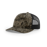 Gorras de camuflaje de malla bordada personalizada, gorra clásica de camionero con estampado de 6 paneles, gorras de camionero Richardson 112P