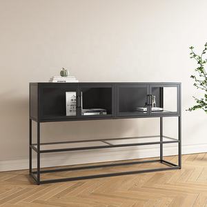 Meuble de rangement en acier pour salon, meuble TV en métal, console de rangement pour livres, bijoux et décorations - Product Image 2