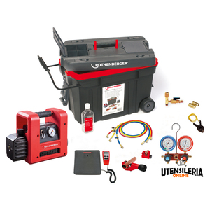 Rothenberger Rocaddy 120 R32 set completo para aspirar y cargar aires acondicionados - Product Image 1