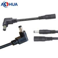 Prise rapide d'angle M11 Mâle Femelle 20 22 24 AWG 30 50 CM 2.1 2.5 Connecteur coudé DC 12V 24V