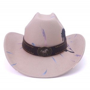 Chapeau de <span class=keywords><strong>cowgirl</strong></span> rose à motif cheval pour <span class=keywords><strong>femme</strong></span>, style western, avec strass et large bord, collection 2026, idéal pour les fêtes costumées. - Product Image 2