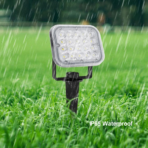 Wide Angle Aluminium Warm White RGB Color Changing Spotlights Solar Flood <strong>Light</strong> 1 on 2/4 Solar <strong>Pathway</strong> <strong>Light</strong> <strong>for</strong> Yard Garden - Product Image 6