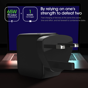 65W USB-C phổ máy tính xách tay adapter sạc USB Type-C + 12 lời khuyên hoán đổi cho nhau cắm USB Loại C du lịch trên toàn thế giới Power Adapter - Product Image 4