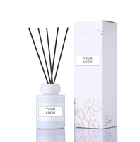ENO marque privée personnalisée 2024 vente à chaud en gros parfum durable arôme fibre rotin bâton bouteille en verre diffuseur de roseau