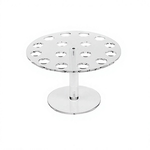 Soporte de acrílico transparente de la más alta calidad para helados con 16 orificios, forma redonda, expositor de conos de helado en India - Product Image 1
