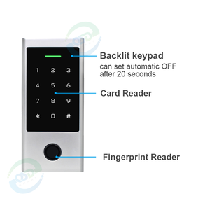 Hf3 BLE IP66 truy cập ngoài trời hệ thống kiểm soát ttlock App sinh trắc học vân tay kỹ thuật số cảm ứng bàn phím RFID <span class=keywords><strong>Reader</strong></span> kiểm soát truy cập - Product Image 5
