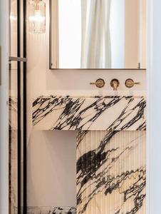 43 "personalizzabile in marmo Cecilia <span class=keywords><strong>bagno</strong></span> vanità ampio piano di lavoro <span class=keywords><strong>lavabo</strong></span> Calacatta Viola marmo Freestanding <span class=keywords><strong>bagno</strong></span> lavandino - Product Image 5