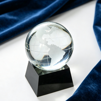 Trophée en Verre de Cristal Décoratif pour Bureau, Cadeau d'Affaires, Souvenir, Option Logo Personnalisé, Couleur Claire/Jade pour Décoration de Bureau/Comptoir