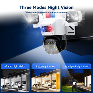 Cámara de Seguridad WiFi 5G para Exteriores con Triple Lente de 12MP, Audio Bidireccional, Almacenamiento en la Nube, Visión Nocturna a Todo Color, Sistema de Detección de Movimiento con IA - Product Image 4