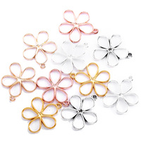 Fabrication de bijoux Boucles d'oreilles à la mode Pendentifs Colliers Bracelet Accessoires DIY fleur pétale Charmes
