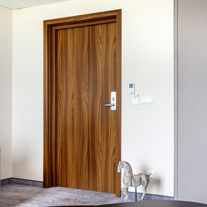 二重インテリア木製防火扉,近代的なセキュリティ仕上げアパートダイニング - Product Image 5