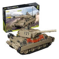 Nuevo Tanque Pesado CAYI de la Segunda Guerra Mundial, Modelo Militar, Equipo de la 2.ª Guerra Mundial, MOC Ladrillos de Plástico, Set de Juguetes para Niños OEM, Conjunto de Bloques de Construcción DIY