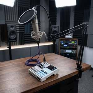 Professional Microphone &amp; Sound Card Kit for Karaoke Recording Live Streaming, Mic Stand Set with Audio <strong>Interface</strong> - Product Image 2
