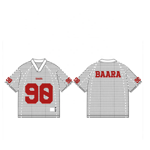 Camiseta de fútbol con sublimación personalizada MT1528, camiseta de malla de gran tamaño impresa para hombre, camiseta recortada cuadrada de fútbol, camiseta de fútbol en blanco - Product Image 1