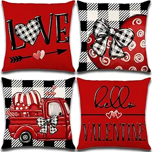 Housses de coussin imprimées personnalisées décorations de Saint Valentin <span class=keywords><strong>mots</strong></span> d'amour housse de coussin à sublimation pour filles amies - Product Image 3
