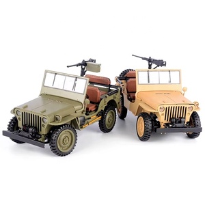 1:14 échelle 1941 mo détartreur Willys <span class=keywords><strong>4X4</strong></span> RC <span class=keywords><strong>camion</strong></span> <span class=keywords><strong>militaire</strong></span> 2.4Ghz télécommande avec treuil lumière LED accessoires pour tout Terrain amusant - Product Image 1