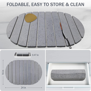 Vòng Hình Dạng Lớn Đá Món Ăn Khô <span class=keywords><strong>Mat</strong></span> Nhanh Chóng Làm Khô Đóng Mở Món Ăn <span class=keywords><strong>Mat</strong></span> Thấm Diatomaceous Thảm Trái Đất Cho Nhà Bếp Truy Cập - Product Image 2