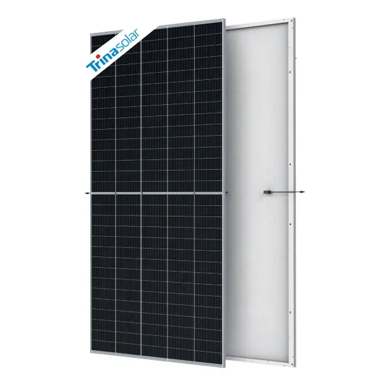 Trina Panel surya hitam tenaga surya, Panel surya monokristalin setengah sel 182mm 410W 405W 400W 415W