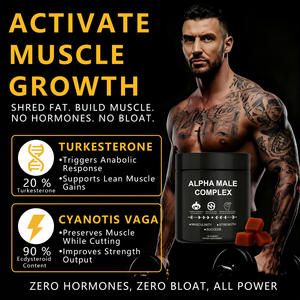 ALPHA MALE COMPLEX Gummis Tongkat Ali Turkesteron Shilajit Ashwagandha Schwarzer Maca-Extrakt Steigert Energie Muskelregeneration - Product Image 6