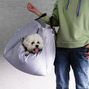 Fabrika katı desen çevre dostu köpek araba kulübesi Handy yavru sürme ön ve arka gezileri için emniyet koltuğu Pet araba yatağı - Product Image 4