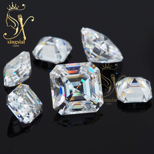 ผ่าน<span class=keywords><strong>เพชร</strong></span>ทดสอบ GRA ได้รับการรับรองอัญมณีหลวมคุณภาพสูง Asscher ตัด D สี<span class=keywords><strong>ขาว</strong></span> VVS Moissanite หิน - Product Image 2