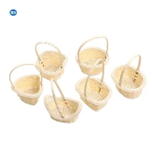 In miniatura PP Rattan Reed Piccoli Cestini Bambino Raccolta di Verdure Cesto Cesto di Fiori