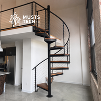 Appartement duplex de luxe, design architectural, assurance qualité, escalier en spirale
