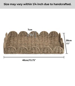 Cesta de Armazenamento Personalizada Artesanal Multifuncional Ecológica de Vime/Palha/Rattan com Borda Ondulada para Pão, Flores e Piquenique 2025 OEM - Product Image 4
