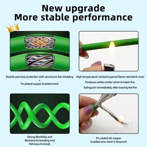 Câble réseau d'automatisation industrielle M12 <span class=keywords><strong>RJ45</strong></span> Profinet EtherCat <span class=keywords><strong>Cat</strong></span> 5E/6/<span class=keywords><strong>6A</strong></span>/7 Gigabit à double blindage de qualité industrielle - Product Image 4