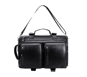 Mochila de Viaje para Computadora de Gran Capacidad, Diseño Vintage de Moda con Material PU para Hombre - Product Image 1