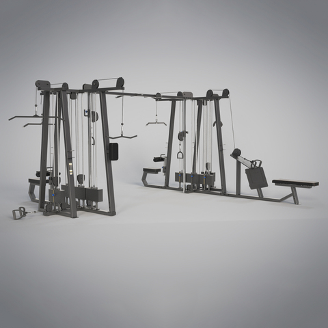 5 Station Home Gym 8 One 4 Multi Equipment All In Exercise Machine ...