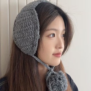 <span class=keywords><strong>Cache</strong></span>-oreilles en peluche douillets doublés polaire, <span class=keywords><strong>cache</strong></span>-oreilles tricotés thermiques coupe-vent pour l'hiver, pour filles et femmes - Product Image 1