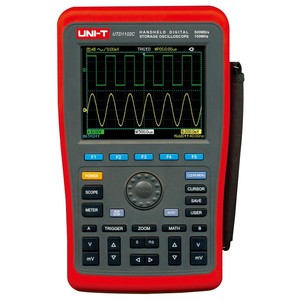 Oscilloscope portable UNI-T UTD1202C UTD1102C à 2 canaux, certifié CE, écran 5,7 pouces, instrument de mesure et de test automatique - Product Image 1