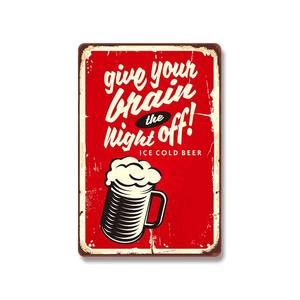 ملصقات معدنية مخصصة طباعة لافتات قصدير متنوعة بالجملة للبار والجدران والجراج ديكور ، علامات قصدير عتيقة - Product Image 4