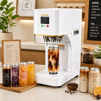 Nouvelle version améliorée de la machine à sceller les canettes entièrement automatique avec base universelle, machine à sceller les canettes non rotative pour la bière, les sodas, les jus et les boissons gazeuses