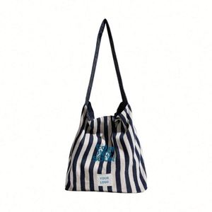 Bolsa de Compras de Lona Personalizada de Alta Calidad, Reutilizable y Plegable, con Logotipo Impreso, Bolsas de Lona Coloridas - Product Image 3